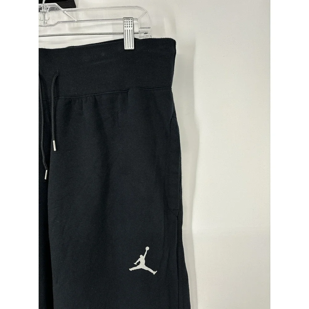 Air Jordan Reflective Baggy Fleece Sweatpants Relaxed Fit Midnight Black Men 2XL